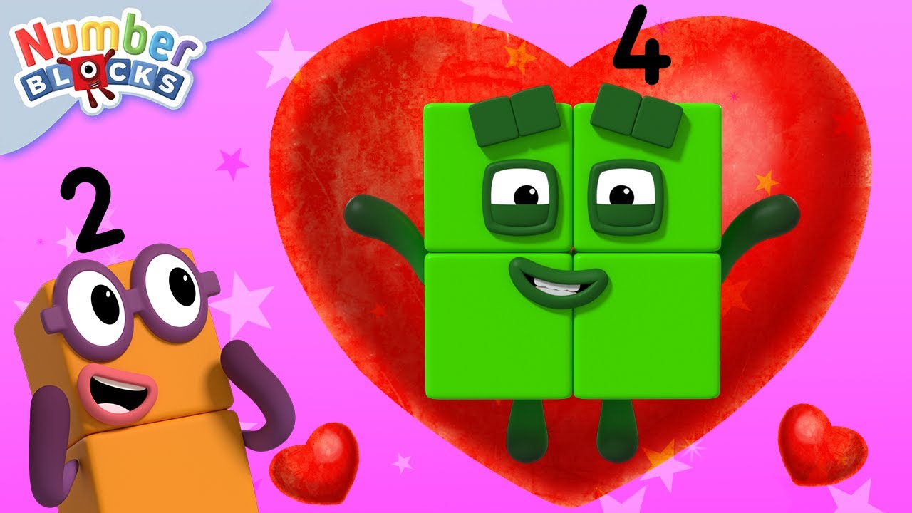 Happy Valentine's Day from the Numberblocks! ❤️ | Learn to Count - 12345 | @Numberblocks
