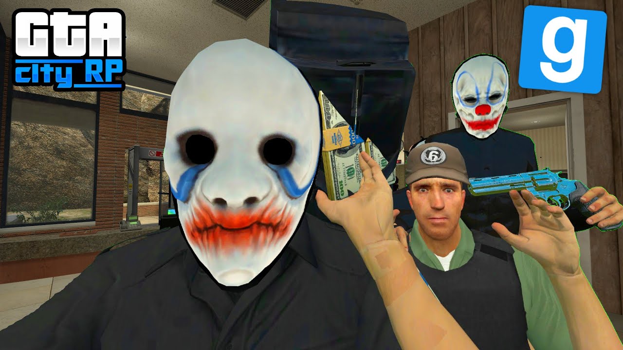 BRAQUAGE DE BANQUE FOUUUU // GTACityRP // GMOD DarkRP