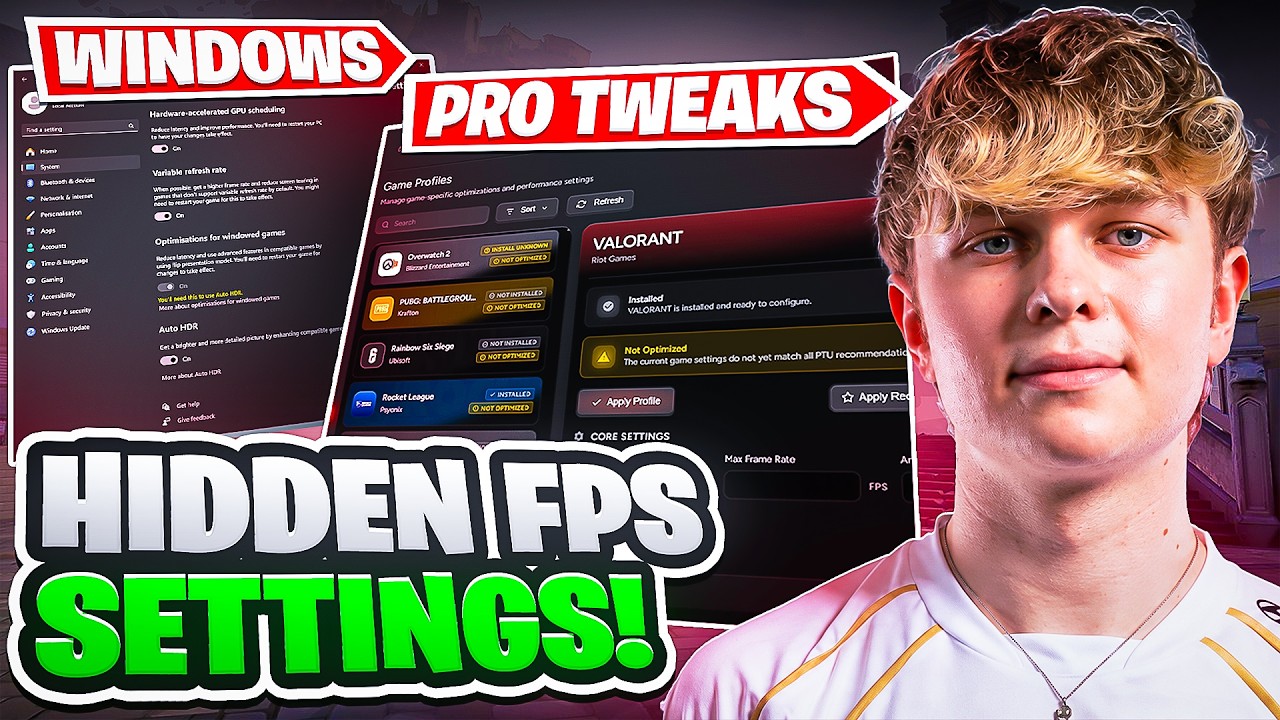 Как профи в Valorant оптимизируют Windows для МАКСИМАЛЬНОГО FPS (Гайд по скрытым настройкам)