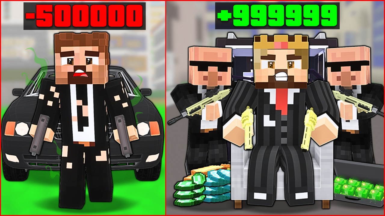 ZENGİN MAFYA BABASI VS FAKİR MAFYA BABASI! 😱 -Minecraft