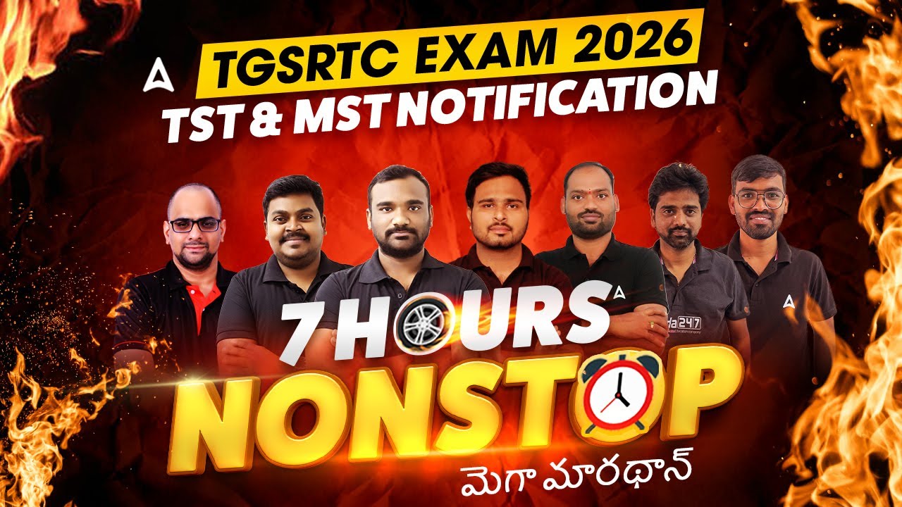 TSRTC Jobs 2026 |🔥 మెగా మారథాన్ | TSRTC TST/MST Previous Year Question Paper | Adda247 Telugu