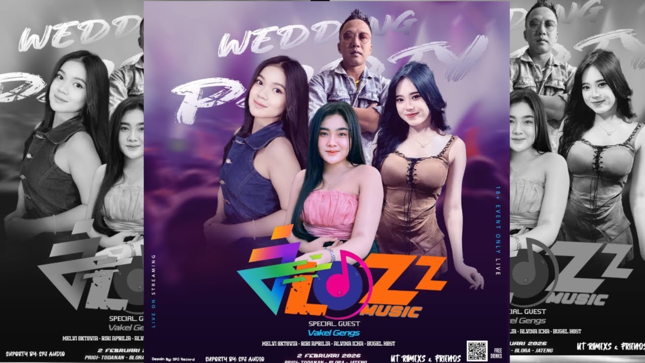 LIVE SETREAMING JLOZZ MUSIC  || WEDDING RIO & MELY // TAJ HD PRO // SPJ AUDIO  / LIVE PRIGI