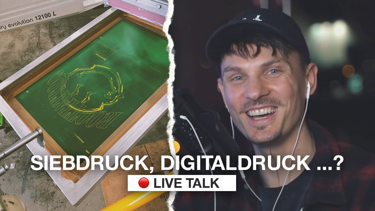 Textildruck - was ist zu beachten? Siebdruck vs. DDP | Stream Highlights