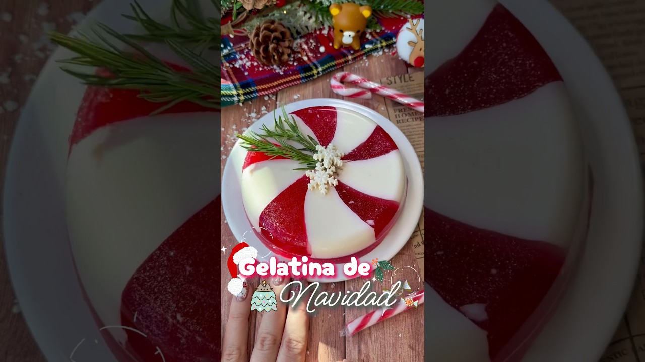 Gelatina de navidad 🎄 #recetas #recetasfaciles #christmas
