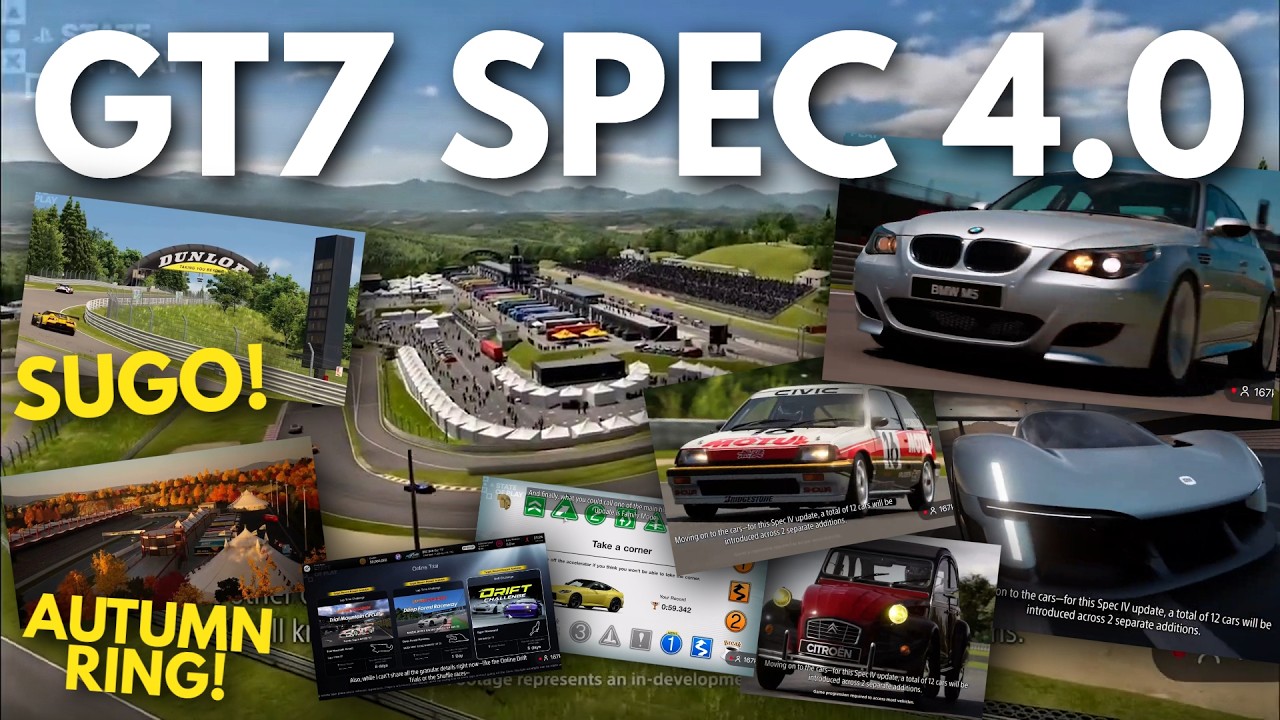 GT7 Spec 4.0 | SUGO, Autumn Ring, 12 новых машин, дрифт и многое другое! | Gran Turismo 7 Spec IV