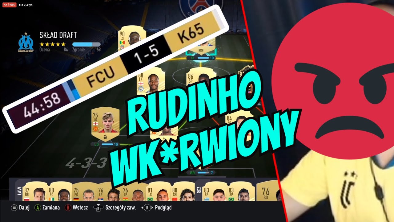 PARIS PLATYNOV - FIFA 21 / SZYBKI DRAFT / RAGE QUIT