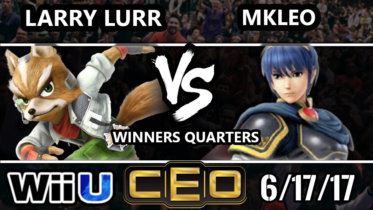 CEO 2017 Smash 4 - MSF | Larry Lurr (Fox) vs FOX MVG | MKLeo (Marth) Wii U Winner’s Quarters