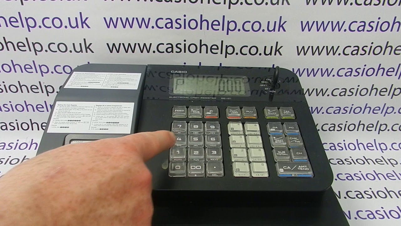 How To Program A Discount On The Casio SE-G1 / SE-S700 / SM-T273 / PCR-T273 Cash Register