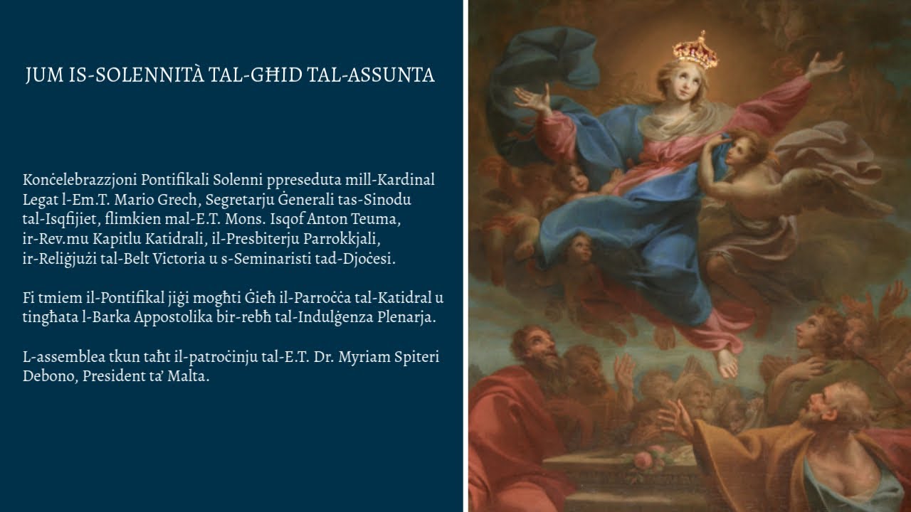 Pontifikal Solenni tat-Tlugħ tal-Verġni Marija fis-Sema - 15.08.2025