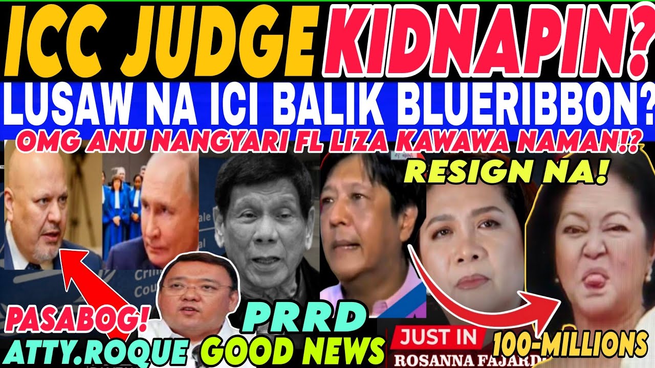 JUST-iN! RUSSIA KUMILOS na DUKUTIN ang ICC JUDGE? BBM NASCHOCK NAGYARI kay LIZA? 