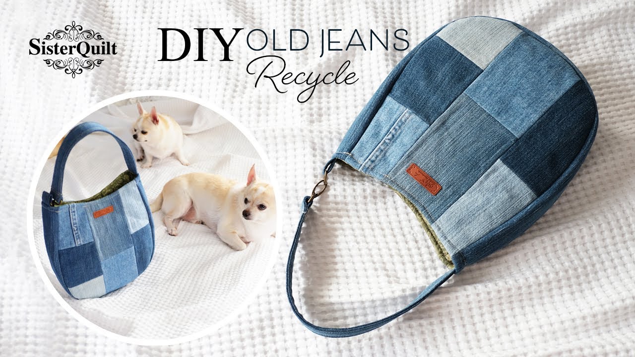 DIY Old Jeans Recycle | Tutorial (ep151)
