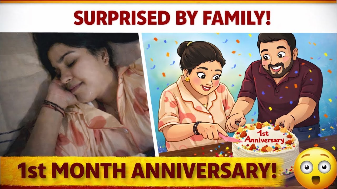 Surprise mila mujhe🥰 | 1st Month Anniversary Celebration | Mene Banaya Lunch 🥗 