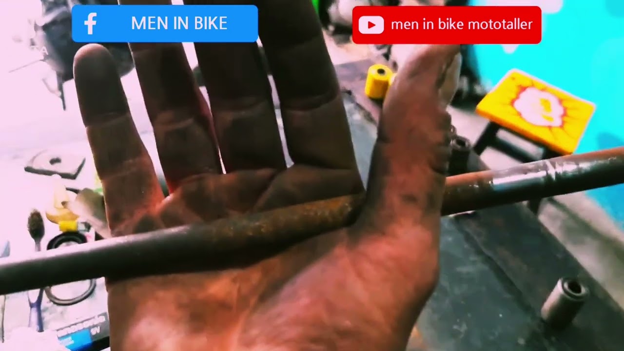 cambio de bujes de horquilla oscilante de moto