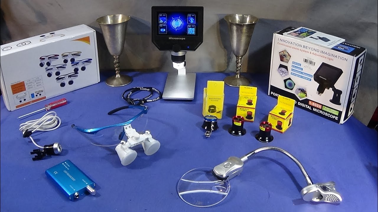 A Dental Surgical Loupe & 600X Microscope ETC For Close Work.