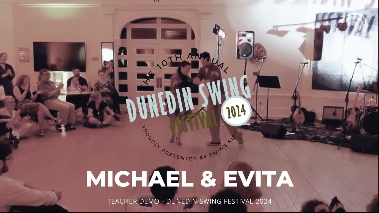 Teacher Demo Lindy Hop - Michael & Evita - Dunedin Swing Festival 2024