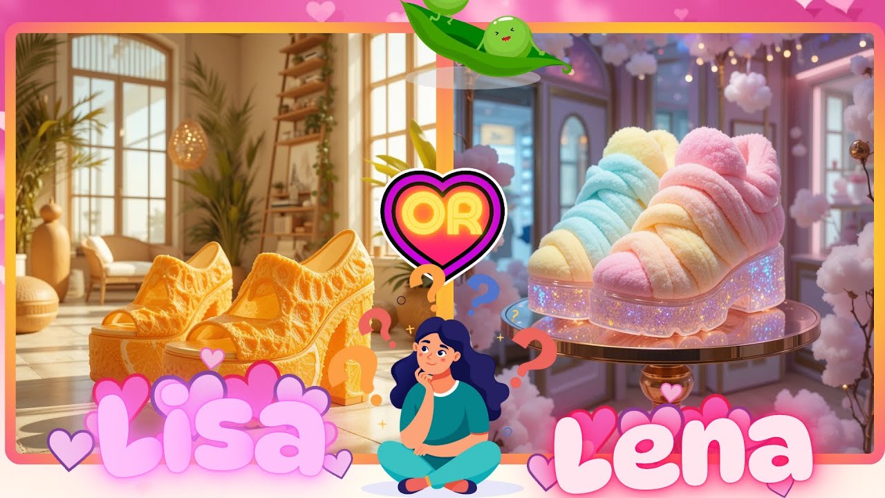 LISA OR LENA - CUTE & FUN CHOICES 😍 💖 💖 | Fun Quiz Challenge #6 #2025 #gift #toys #barbie