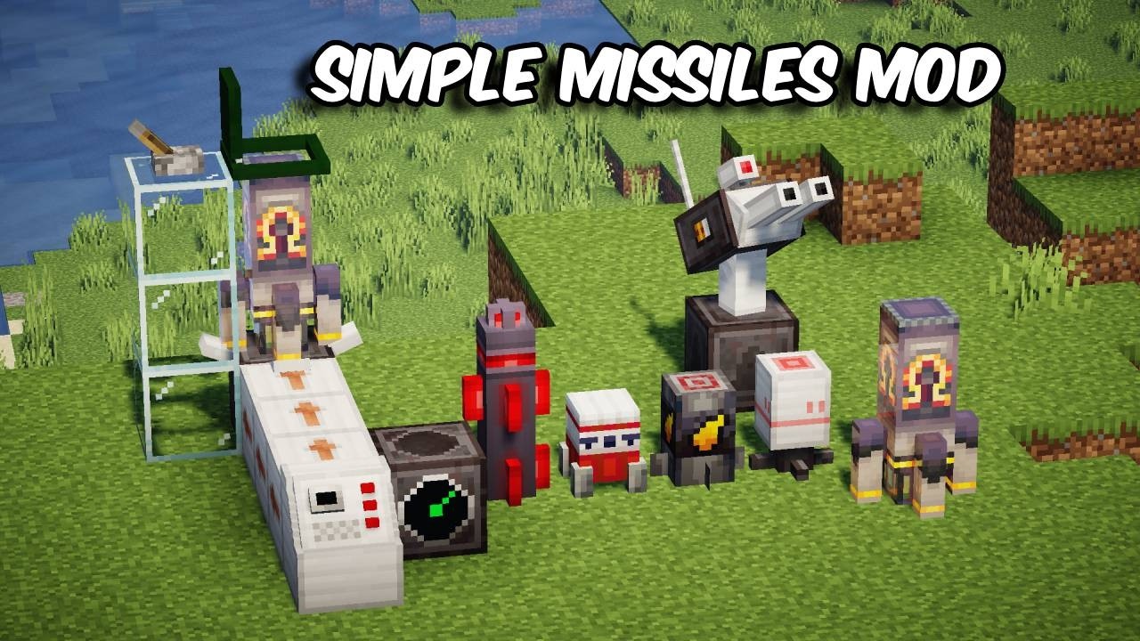 Демонстрация мода Simple Missiles &mdash; Minecraft 1.20.1