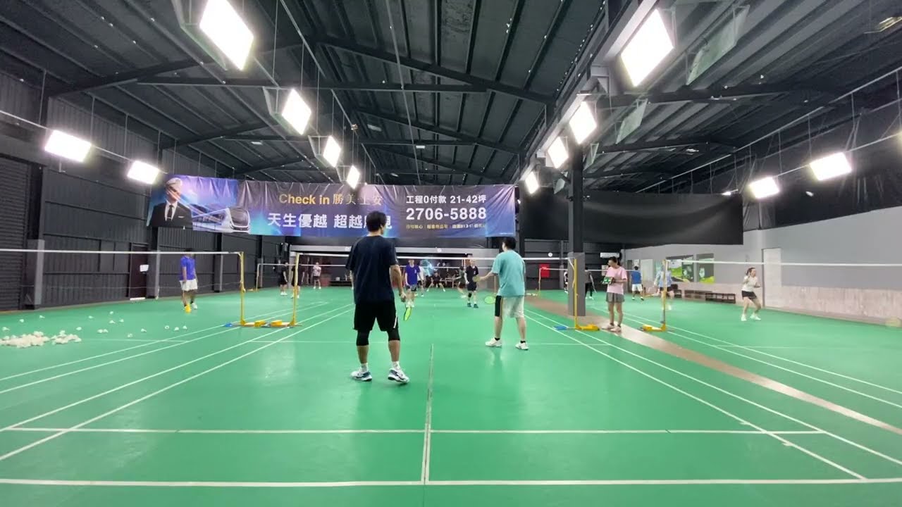 2/12 K歌盃Game 22 品孝傑哥 21 : 14 強哥源興 #男雙 #福雅羽球會館5 #badminton 號場地 