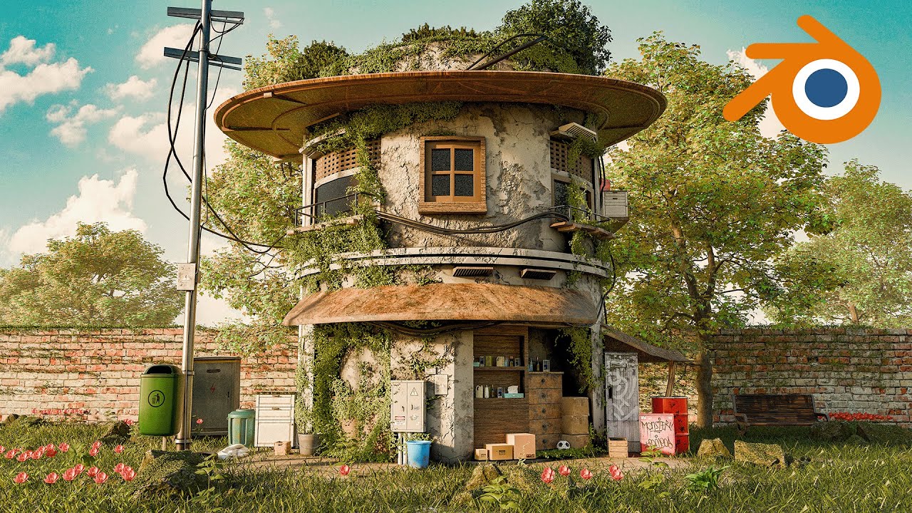 Creating a House In Blender 4.2 - Timelapse