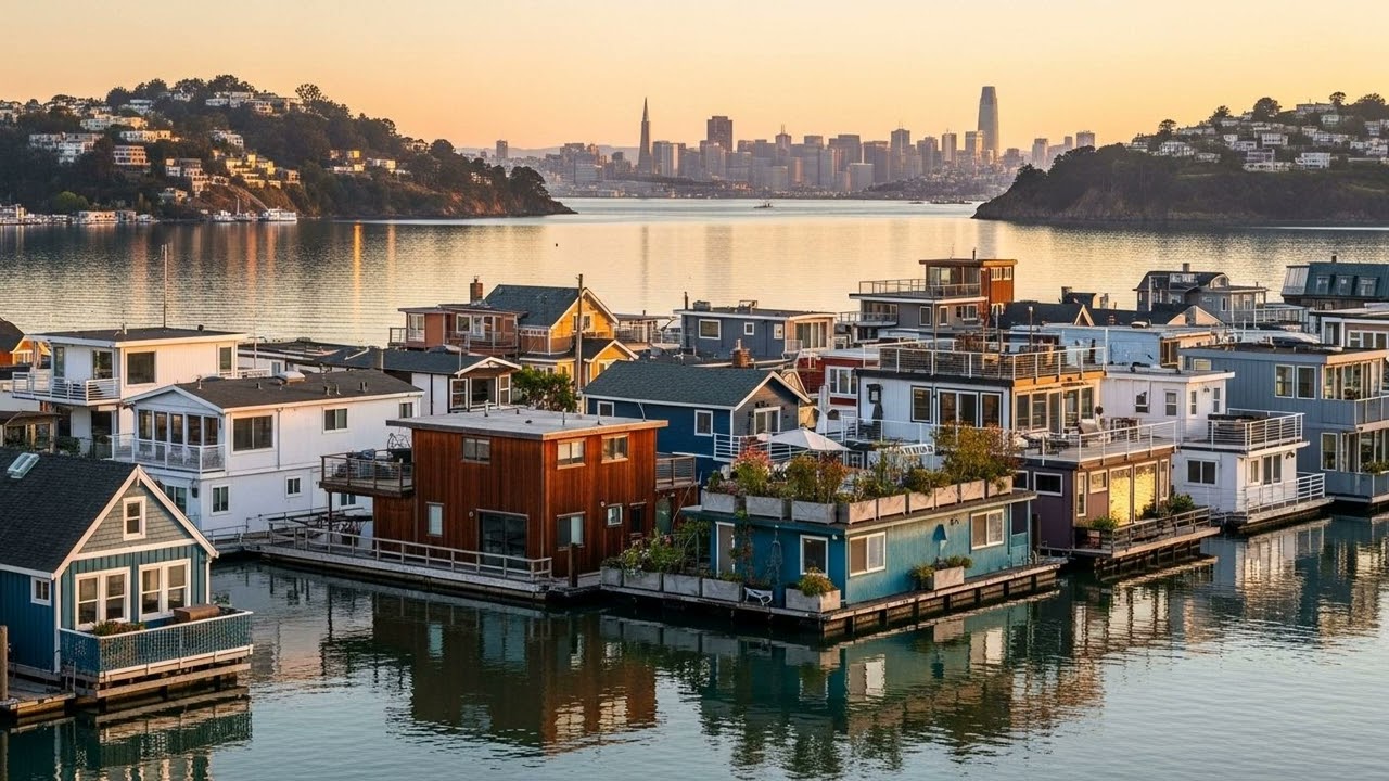 Sausalito Houseboat Jazz | Female Vocals & Floating Bay Views | Unique Living | 9 Hours
