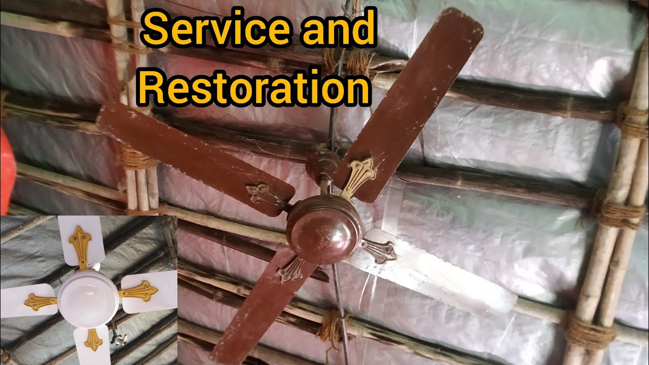 Crompton Greaves Dec Air 1200mm Ceiling fan Service and Restoration. 