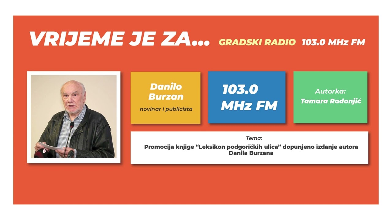 Gradski radio 103 MHz emisija 