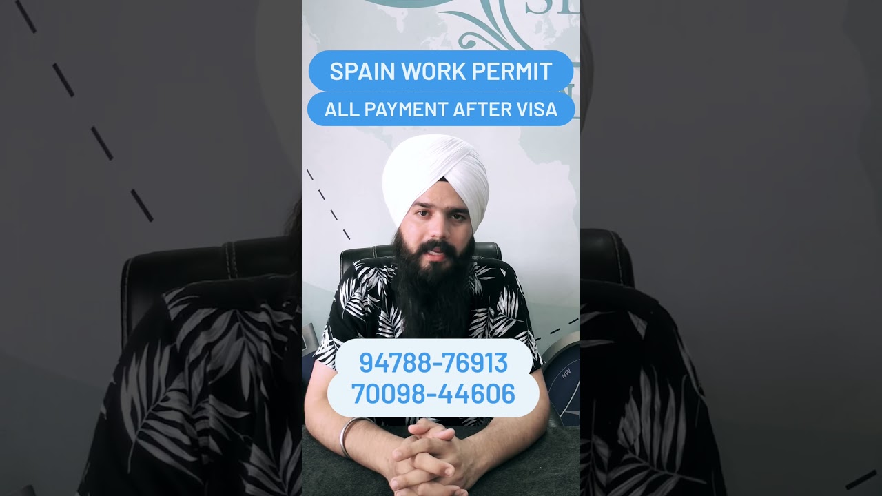 #Spain Work permit #All payment after Visa