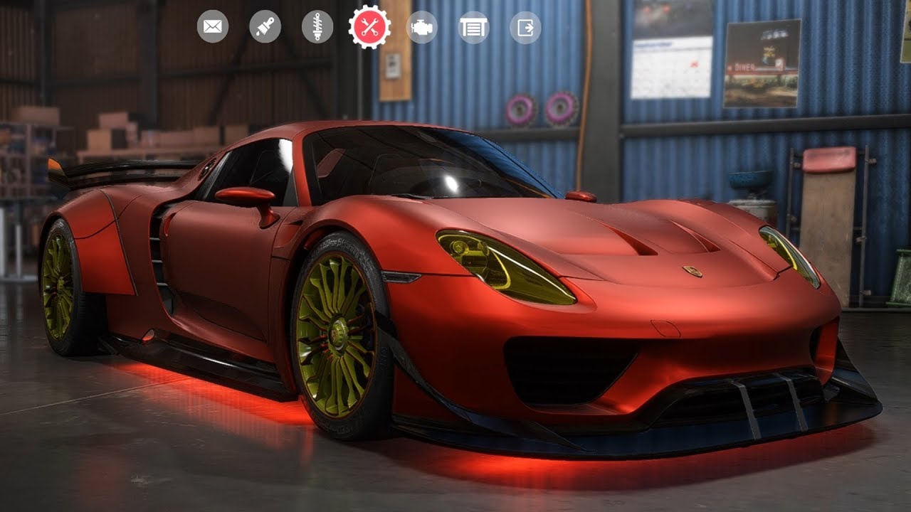 Need For Speed: Payback - Porsche 918 Spyder - Customize | Tuning Car (PC HD) [1080p60FPS]