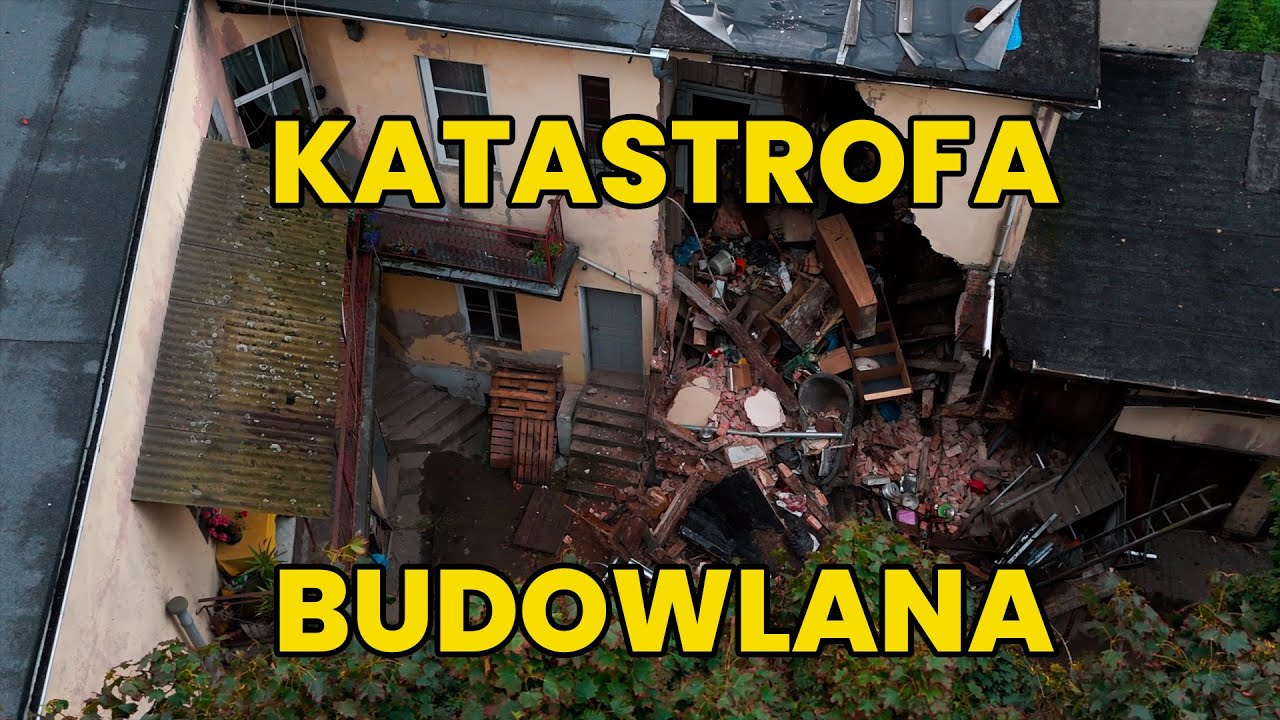 KATASTROFA BUDOWLANA W CENTRUM WĄGROWCA! Zawaliła się ściana kamienicy