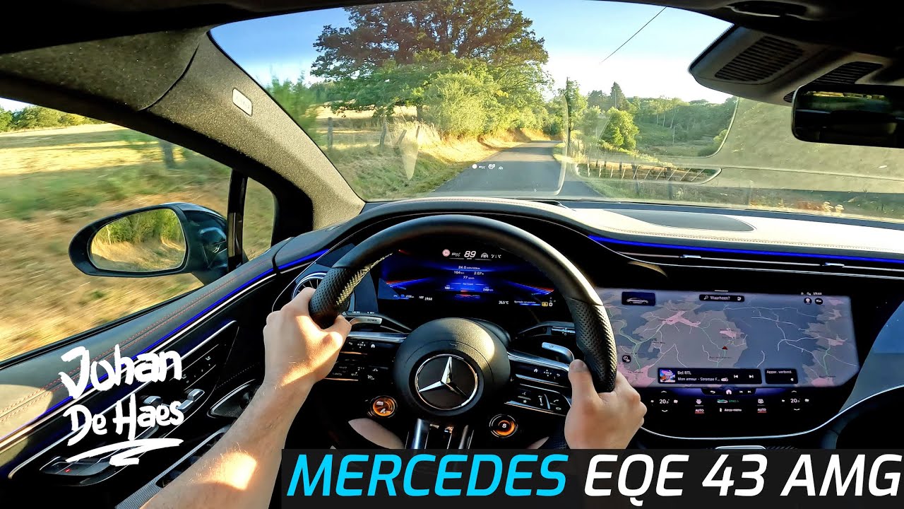 MERCEDES EQE 43 AMG 4MATIC 476 HP POV TEST DRIVE
