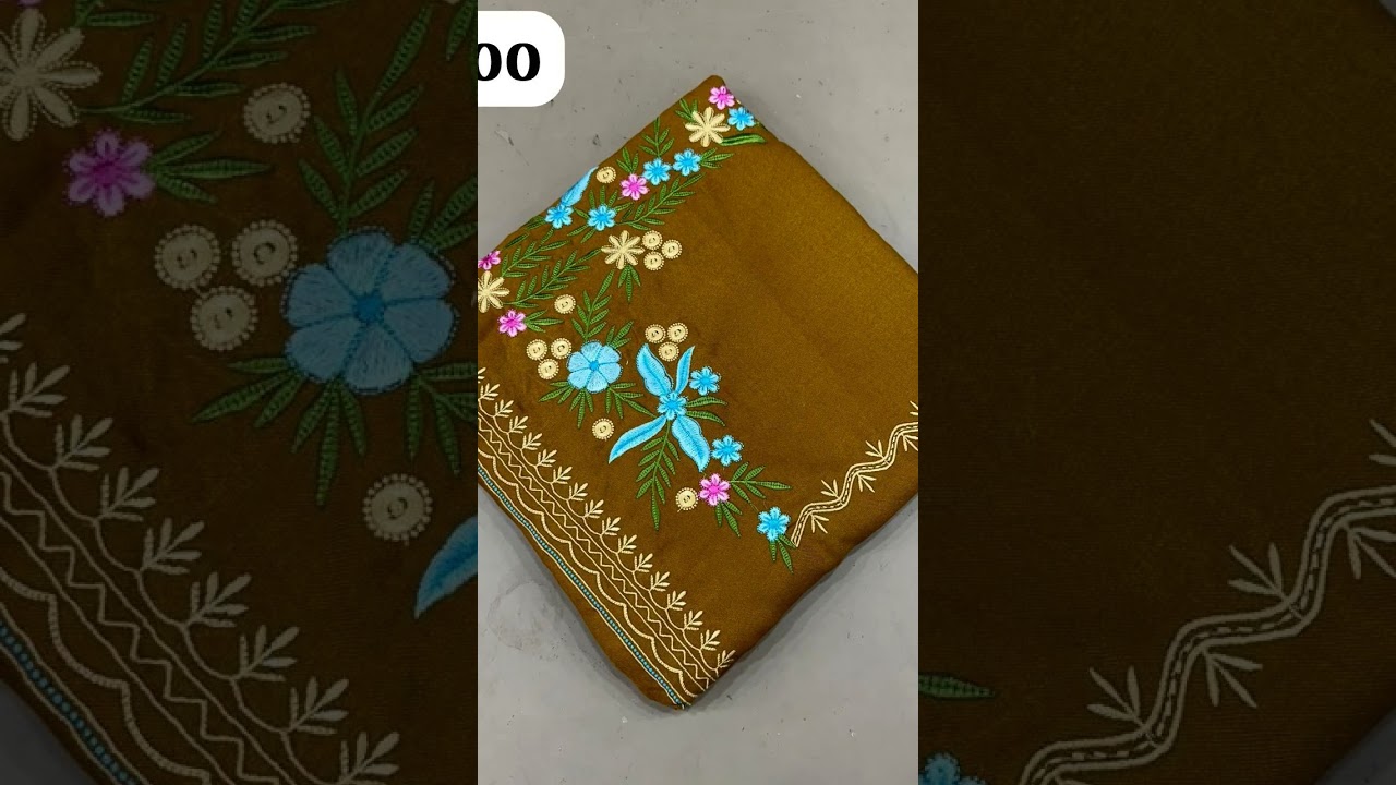 silk pashmina suit 🛍️#partyattire #partyclothes #embrodering like subscribe jarur karo 🙏