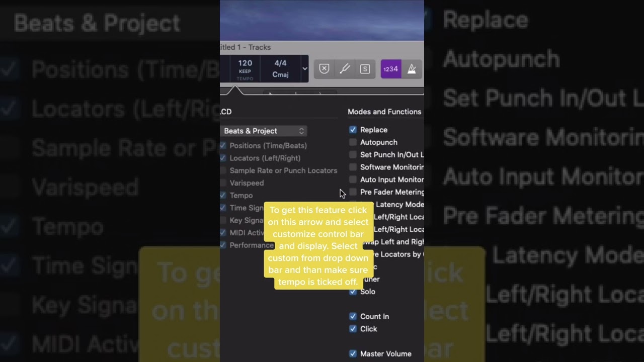 Как найти темп любого трека в Logic Pro