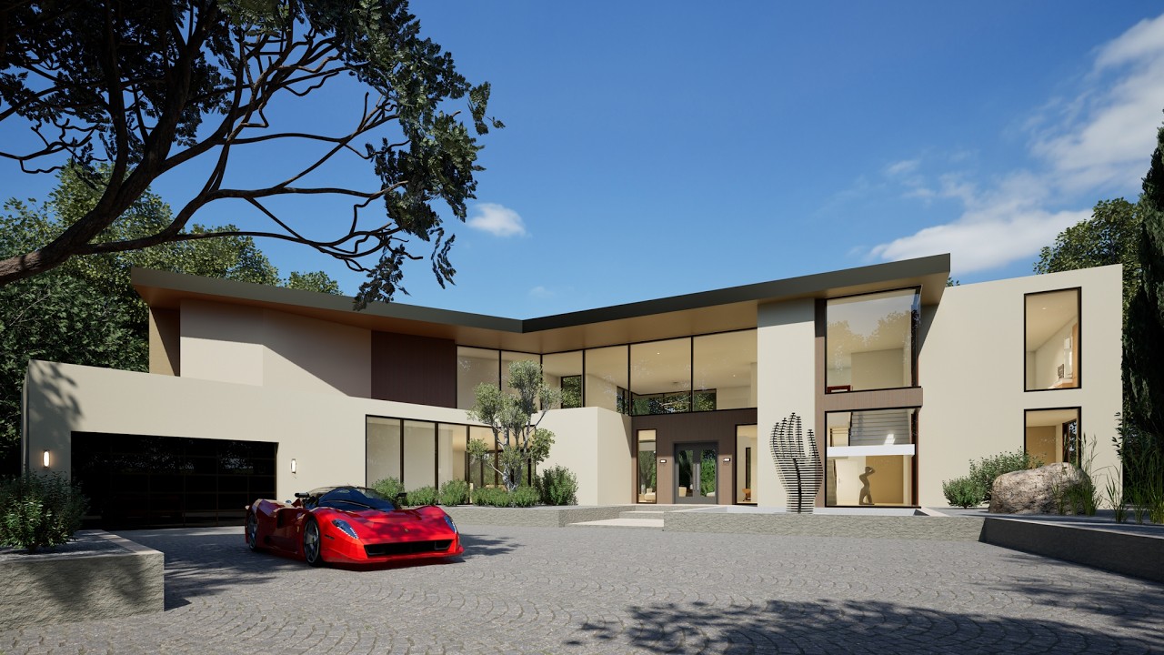 Beverly Hills House | Twinmotion 2025.2 | Revit 2026
