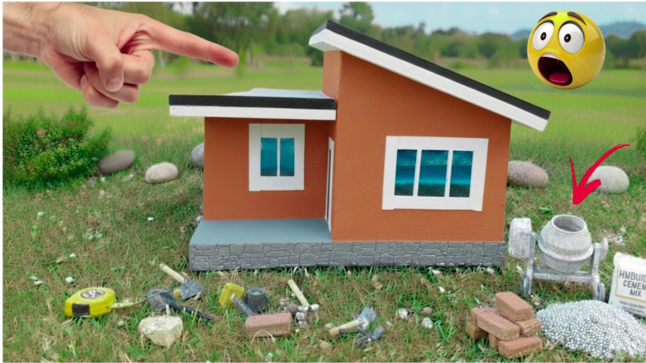 World’s Smallest 😱Dream Home🏠? Building a Realistic Miniature House ✨🧱 @HMbuildx