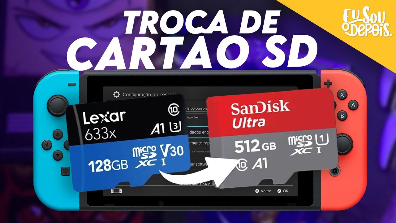TROCAR DE CARTÃO NO SWITCH PARA UM MAIOR (SD FILE)