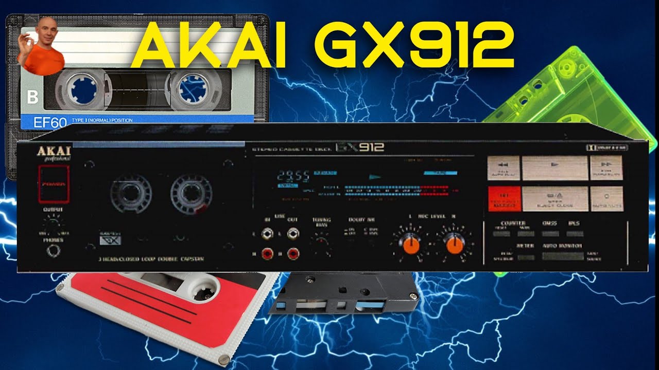 Akai GX 912 запись на кассету, калибровка