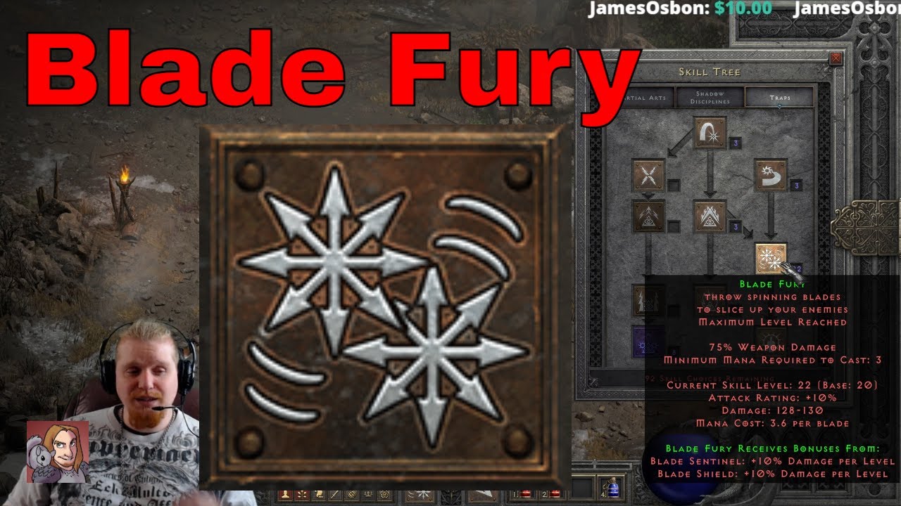 D2R Skills & Abilities - Blade Fury (Assassin Traps)