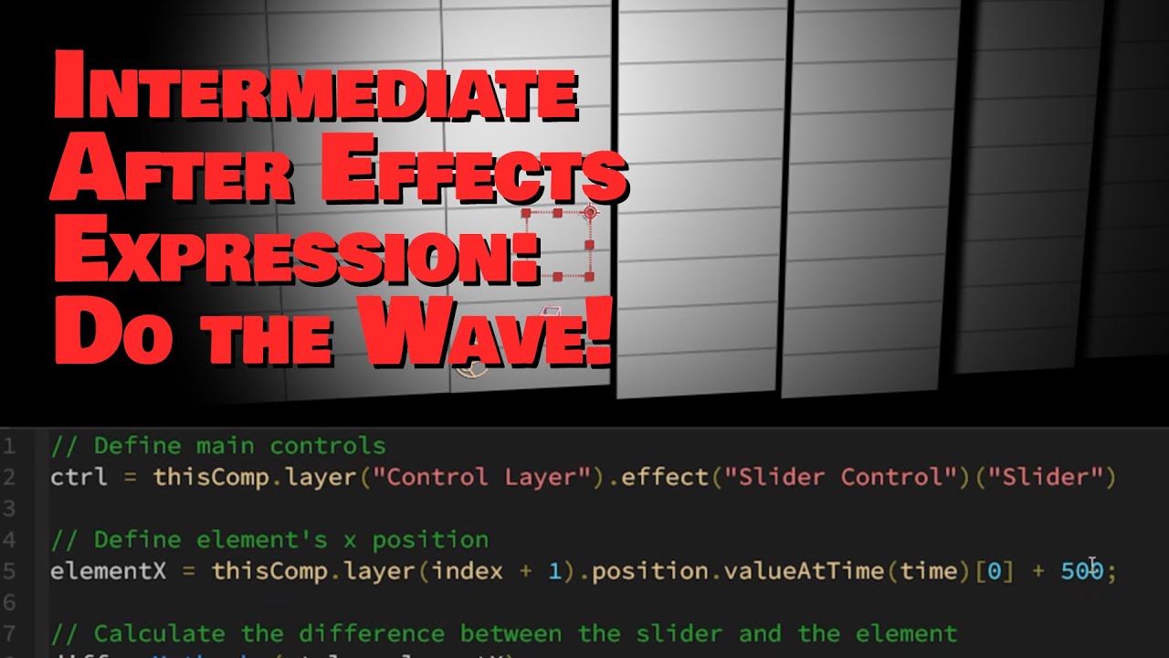 Intermediate After Effects Expression: Make Layers do the Wave!