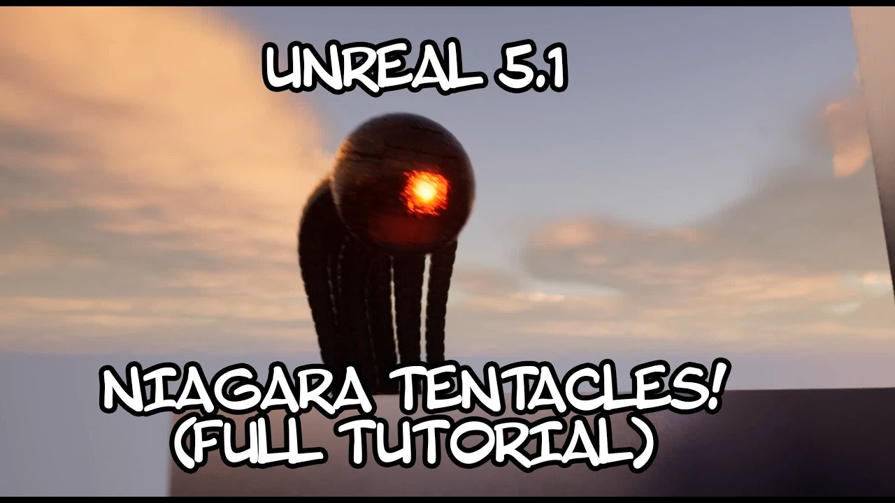 Unreal Niagara - Tentacle effect with physics simulation (FULL TUTORIAL)