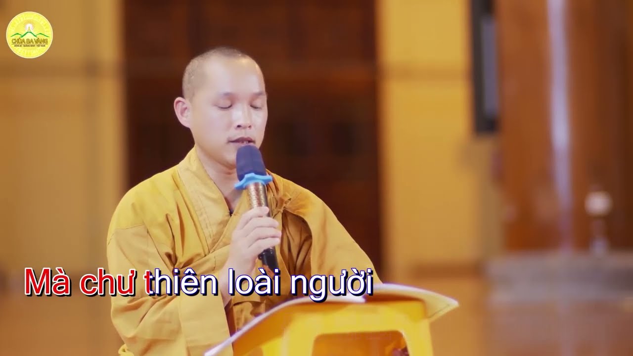 Kinh Tam Bảo có chữ chạy - Chư Tăng Chùa Ba Vàng tụng #kinhtambao
