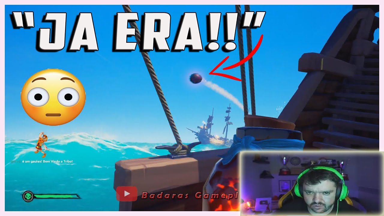 GAULES JOGANDO SEA OF THIEVES, AFUNDARAM OUTROS JOGADORES ONLINE!