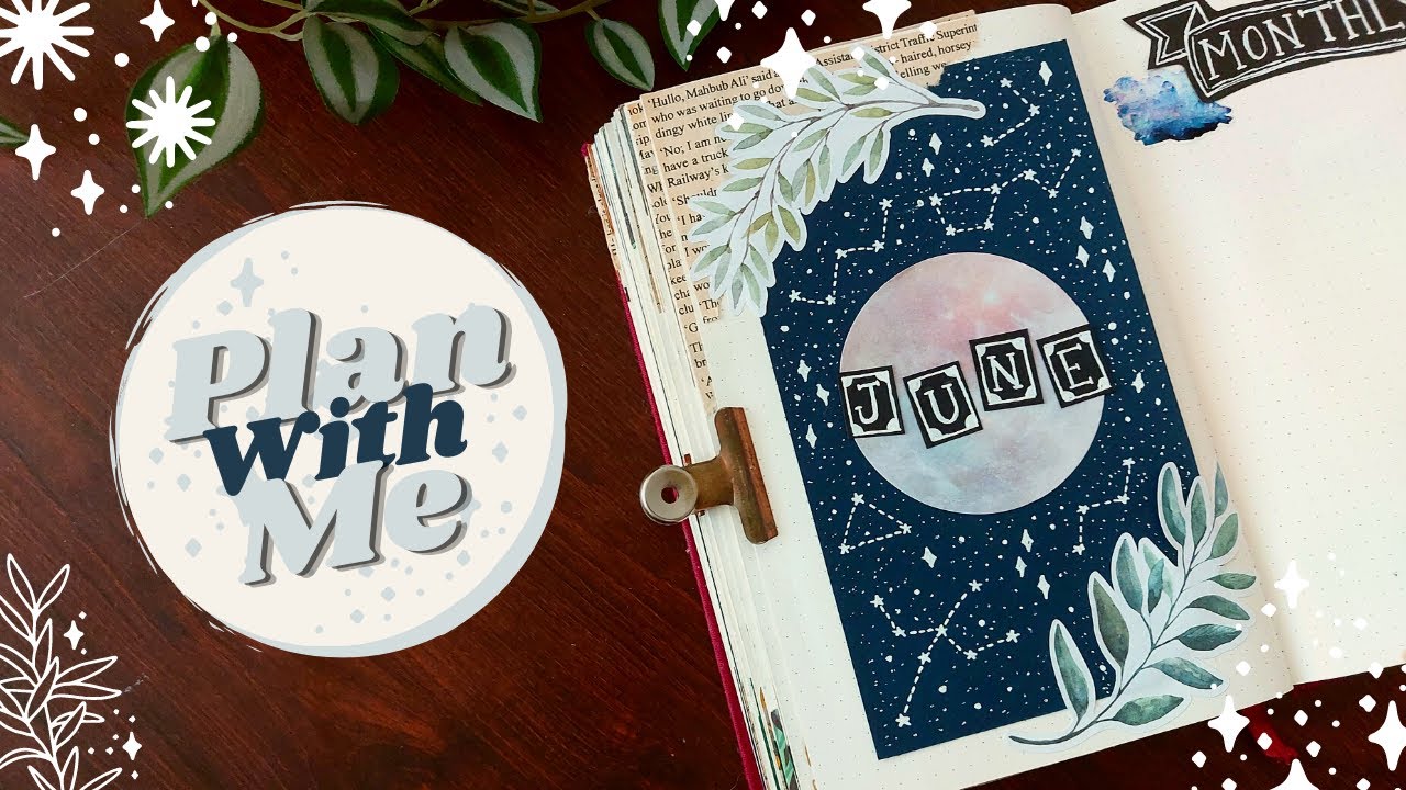 June 2022 Reading Bullet Journal Set Up | Constellation Theme | Indian Stationary