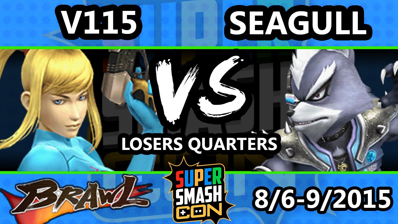 Super Smash Con - V115 (Zero Suit Samus) Vs. Seagull Joe (Wolf) - Losers Quarters - SSBB
