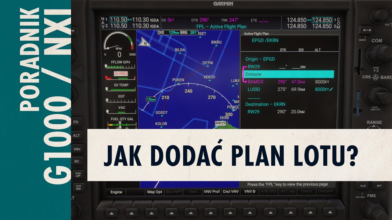 Garmin G1000 cz. 11 | Jak wprowadzić plan lotu (3 sposoby) | Poranki z Calypte Aviation 30
