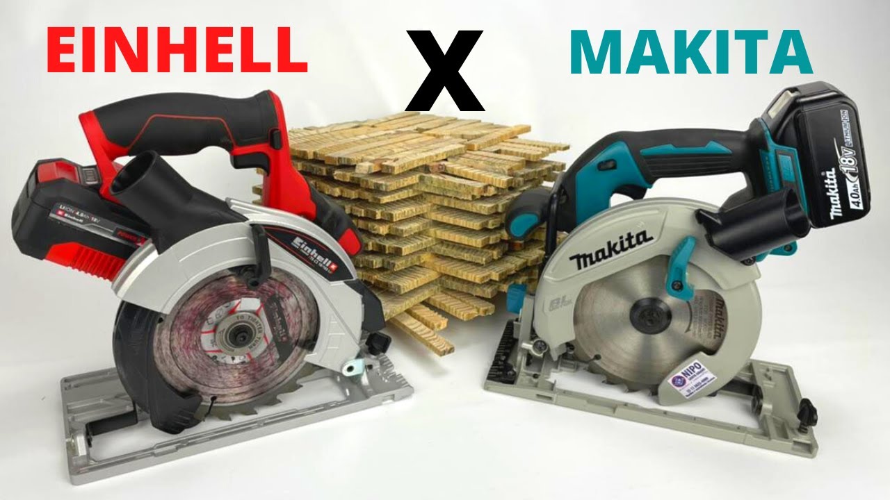 TESTE COMPARATIVO SERRA CIRCULAR EINHELL TE-CS 18/165 Li-Solo e SERRA CIRCULAR MAKITA DHS680 Z