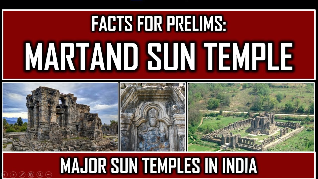 (7) Facts for Prelims - Martand Sun Temple/Pandou Laidan, Major Sun Temples of India #upsc