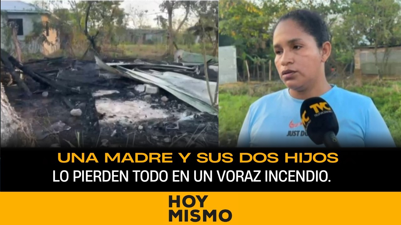 Mientras estaban en la iglesia, una madre y sus dos hijos lo pierden todo en un voraz incendio.