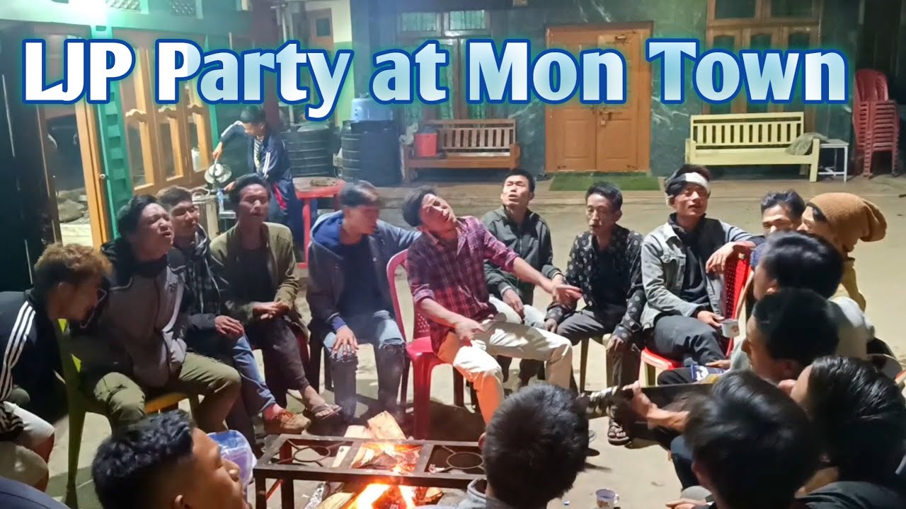 Achung Konyak at Mon Town LJP 55 A/C Tobu Constituency Youths Enjoying #tobu #song #achung
