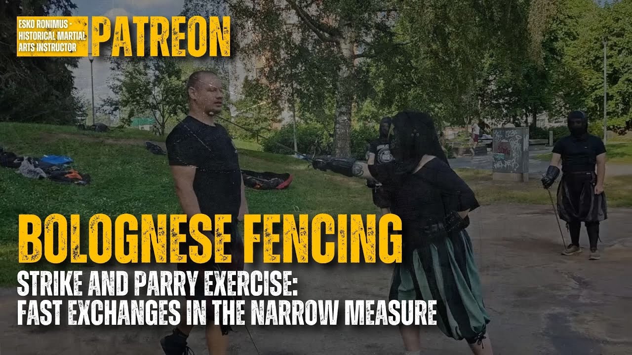 Historical fencing (HEMA) exercise for fast counters
