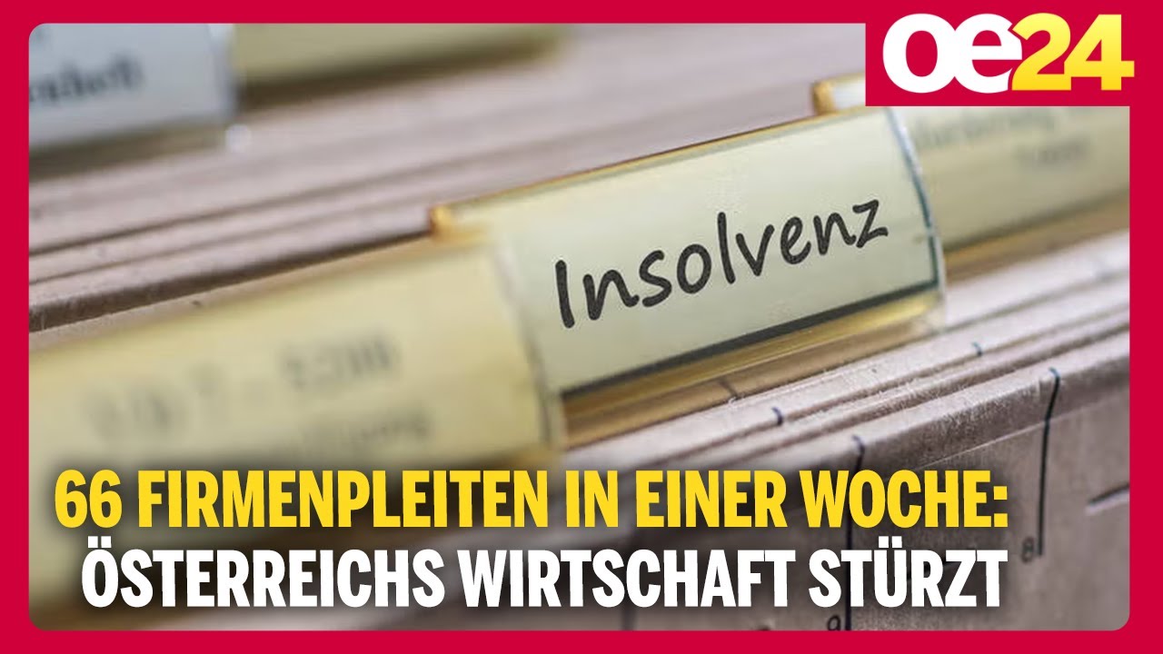 66 Firmenpleiten in EINER Woche: &Ouml;sterreichs Wirtschaft st&uuml;rzt dramatisch ab